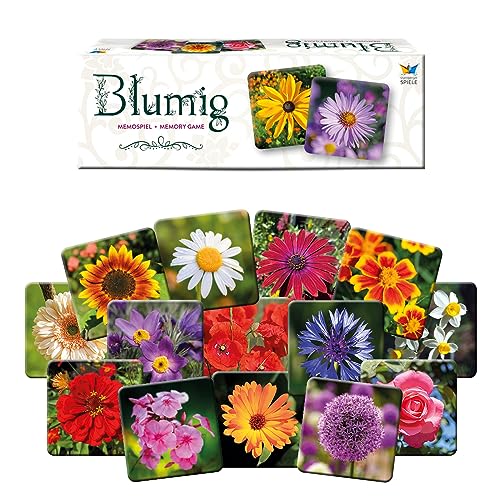 Starnberger Spiele - Blumig - Memospiel für Erwachsene und Kinder ab 6 Jahren - Geschenk für Natur- und Blumenliebhaber